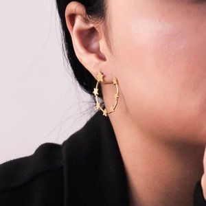 Ardor & Lust Starry Night Hoop Earrings
